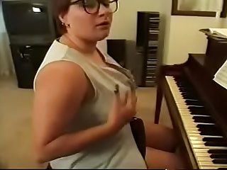 Piano lesson with a side of fuck